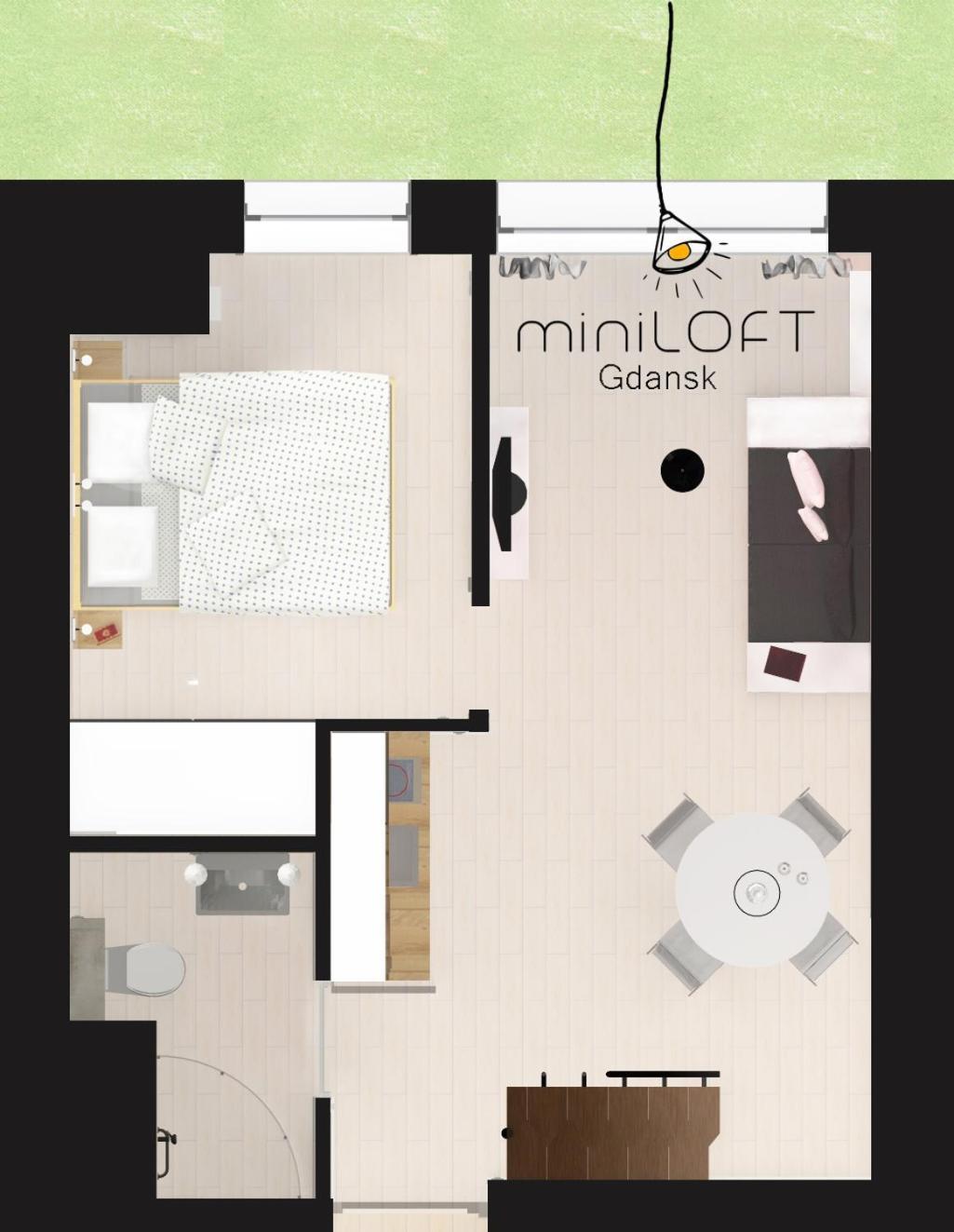 Citystay Miniloft Gdańsk Szoba fotó